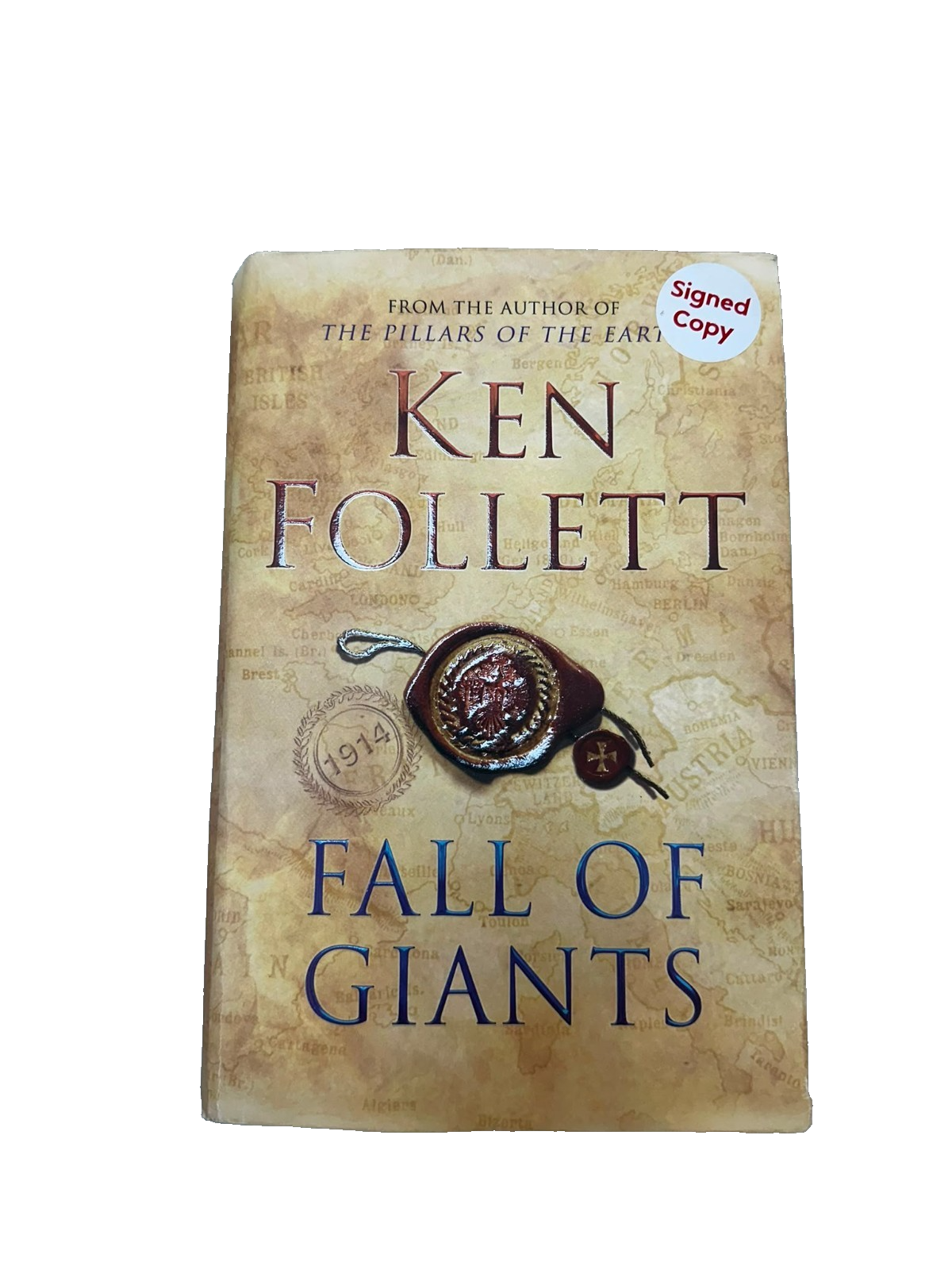 Fall of Giants Book By Ken Follett Signed Copy Hardcover