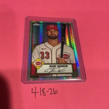Jesse Winker # 354, Topps Chrome 2021- Hyper Prizm