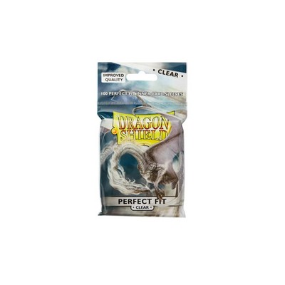 Dragon Shield Standard Size Perfect Fit Sleeves (100) Clear