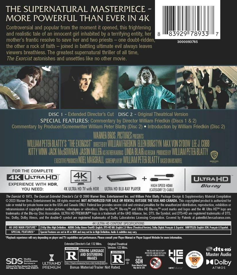 The Exorcist - Theatrical & Extended Director's Cut 4K UHD Blu-ray - Image 4 of 4