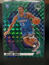 2024-25 Panini Mosaic Dillon Jones (RC) #224 Green Mosaic Prizm OKC Thunder