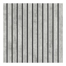 Fresco Concrete Slats Wallpaper | Grey