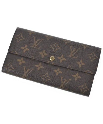 LOUIS VUITTON Long Wallet Monogram Pochette Porte Monnaie Credit M61725 Brown