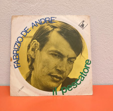 FABRIZIO DE ANDRÉ Il Pescatore disco 45 giri 7 " 1970