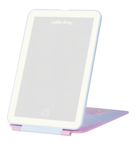 NIB! Limited Edition 50th Anniv. Hello Kitty Touch Pad Mini LED Flip Mirror - Picture 12 of 15
