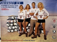 Playboy X-treme Team - Smirnoff Ice Beer Poster 2003 Vintage Alcohol Ad
