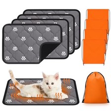 4 Pack 16 x 20 Inches Self Heating Cat Pad Mat Warming Pet S, 16 x 20 Inches