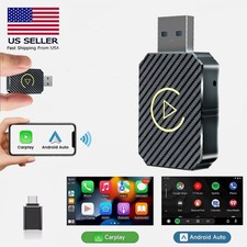 WIFI USB Wireless CarPlay Adapter For iPhone Android Auto Dongle Plug Play
