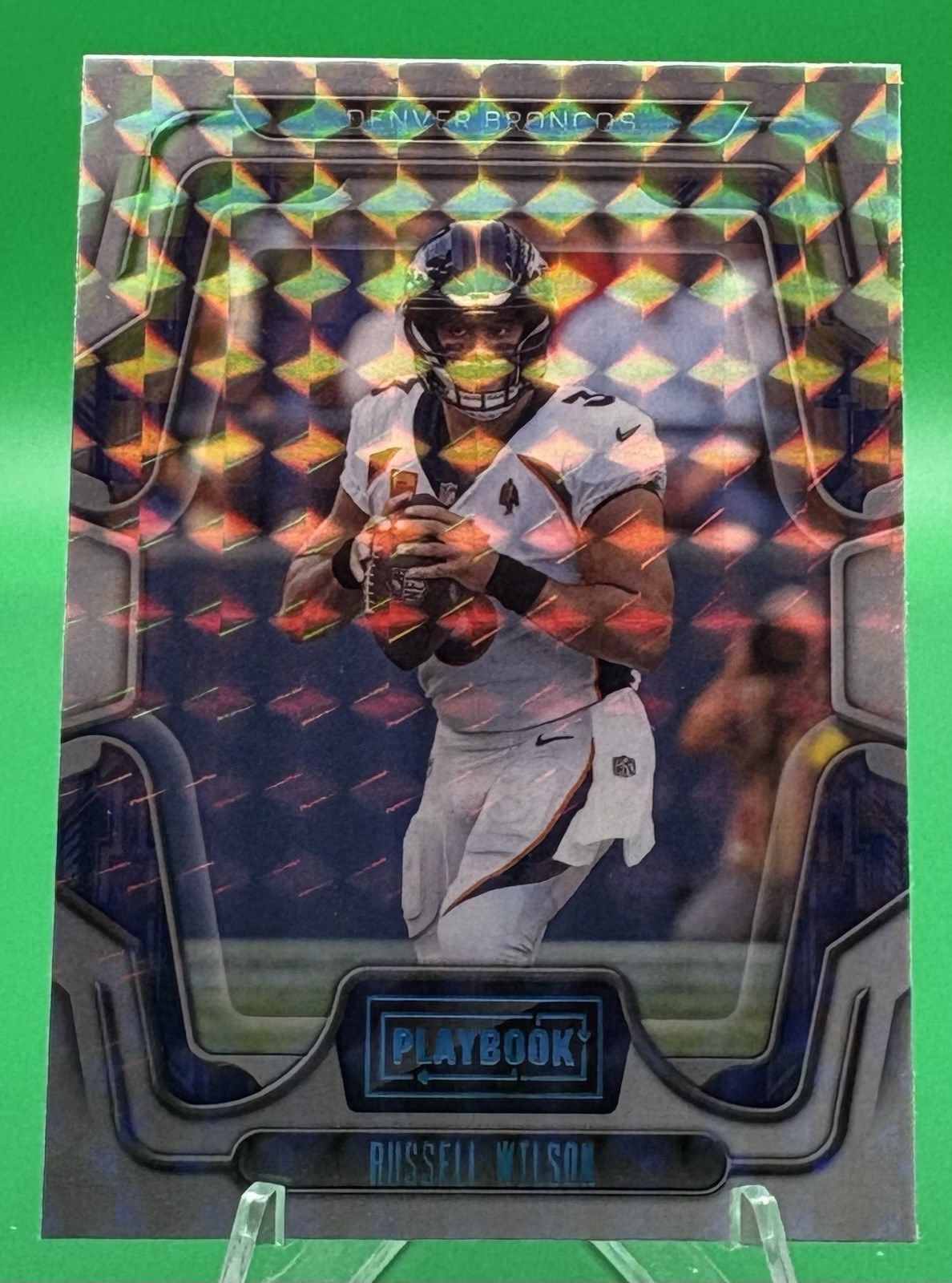 2022 Panini Playbook Mosaic Russell Wilson #25 Denver Broncos