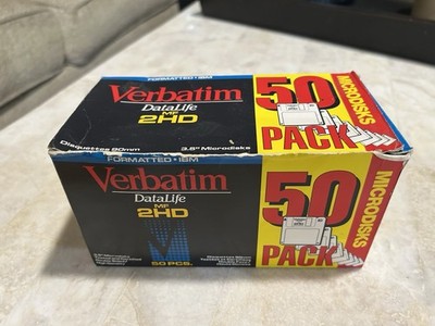 40 Verbatim DataLife MF 2HD 3.5 Microdisk Formatted Floppy Disks New Open Box