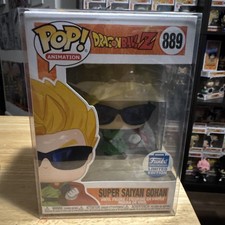 Funko Pop! Dragon Ball Z Super Saiyan Gohan #889 Limited Edition + Protector 