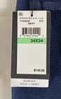 Perry Ellis Men's Navy Slim Fit Tech Pant NWT 34x34 — photo 6