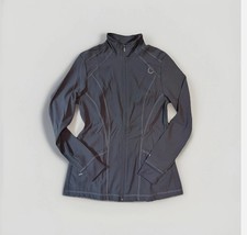 URBANE ALIGN stretch fade resistant full zip 3pocket women scrub jacket CHARCOAL
