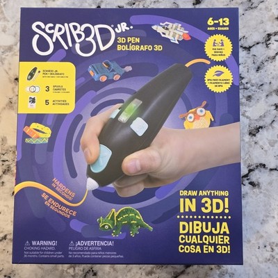 SCRIB3D Junior 3D Printing Pen Set for Kids with Filament, Activity Guide. New!