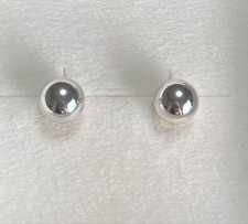 New Tiffany tiffany co. Earrings Silver Hardware Ball Box Pouch Paper Bag Gif