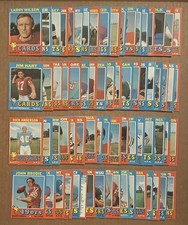 1971 Topps Football partial set lot of 71/132 different First 1st Series cards