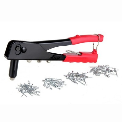 9.5 Inch Rivet Tool with 40 Assorted Rivets