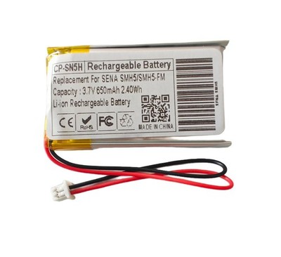 650mAh Replacement Battery For SENA SMH5 SMH-5-FM Motorcycle Bluetooth Headset