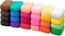 Air Dry Clay 24 Colors, Modeling Clay for Kids, DIY Molding Magic Clay, Toy Gift