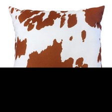 Cow Print Decorative Pillow, Made in the USA