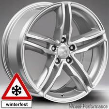 18 Zoll W11 Alufelgen 8x18 5x112 ET35 silber für Audi - winterfest