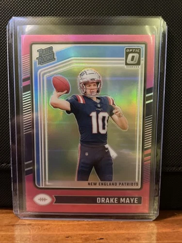 2024 Panini Donruss Optic - Rated Rookie Drake Maye #229 Pink Prizm (RC)