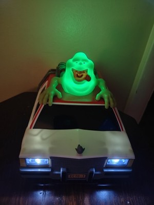 Ghostbusters Electric Ecto-1 Car with GLOWING SLIMER Light and Sounds WORKS