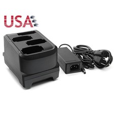 4-Slot Battery Charger Cradle Charging Base Kit for Zebra MC9300 MC930B 930P US