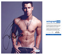 Nick Jonas 'Jonas Brothers' Sexy Signed 8x10 Photo ACOA