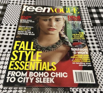 DEMI LOVATO November 2013 TEEN VOGUE Magazine ''THE HUNGER GAMES'' MICHELLE PHAN