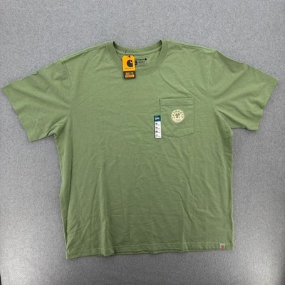 CARHARTT Shirt Mens 2XL XXL Green Relaxed Fit 1889 Clover NWT