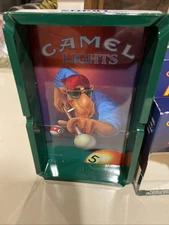 1992 Joe Cool Camel Lights Cigarette Advertising Ashtray Ash Tray Pool Table B