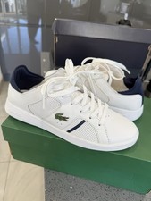 White Lacoste Sneakers New with Tags and Box Size 6 Excellent Condition Trainers