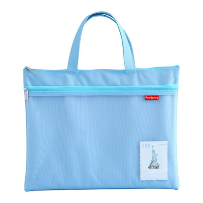Mesh Zipper Pouch 11X13.7 In, Large Double Pocket Waterproof File Bag with Ha...