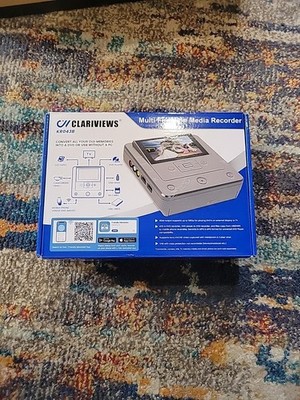 Clariviews KR043B Silver Digital Display Multi Function Media Recorder