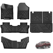 Pilot 2016-2022 All Weather Tpe Floor Mats Front 2nd Row Backrest Cargo Liner