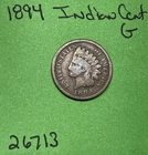 1894 Indian Head Cent / Penny 1c Good