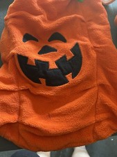 Pumpkin Halloween costume Medium With Easy On  Off Includes Free Toy