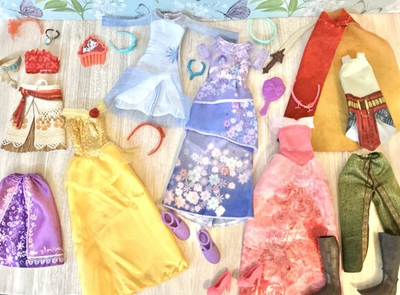 #ad Disney Princess Doll Clothes amp; Accessories Lot Assorted Hasbro Moana Raya amp; More $18.97
