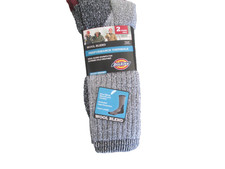 Mens Dickies Wool Blend Performance Thermals 2 Pairs Crew Socks 6-12