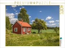 CALVENDO Puzzle Idyllisches, kleines Sommerhaus in Schweden  1000 Teile Lege-Gr