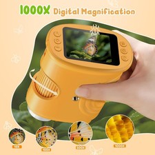 1000X Digital Handheld Microscope for Kids Portable Outdoor Toys Gifts