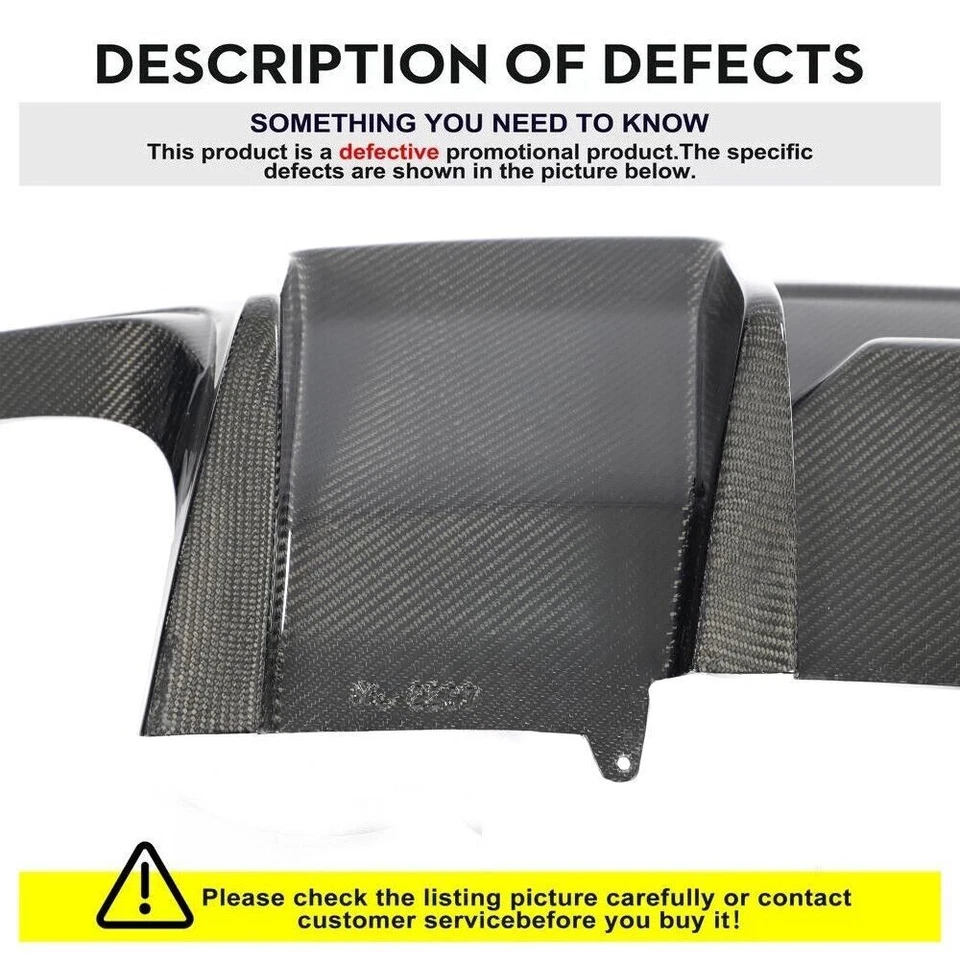 Углеродное волокно для Audi A4 S-line S4 B8.5 13-16 задний бампер диффузор кромки обвес - Изображение 2 из 4