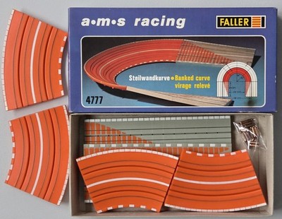 Faller AMS 4777 -- Steep Curve in Original Box, 1970s Toy #DEC4355
