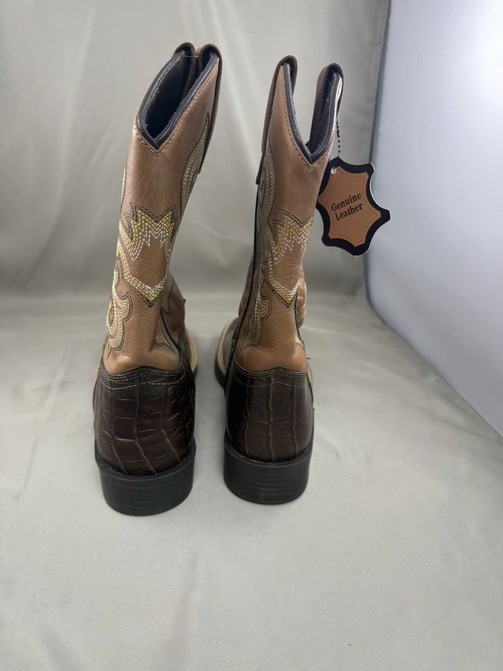 Botas de cowboy Cowboy Legend marrom estampa de pele de cobra 94894 juvenil tamanho 4 700-30K-CTR - Imagem 3 de 4