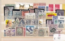 SA17a Europe selection of used and some self-adhesive stamps