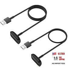  2-Pack Charger Cable for Fitbit Charge 6/Charge 5/Luxe, Replacement Charger