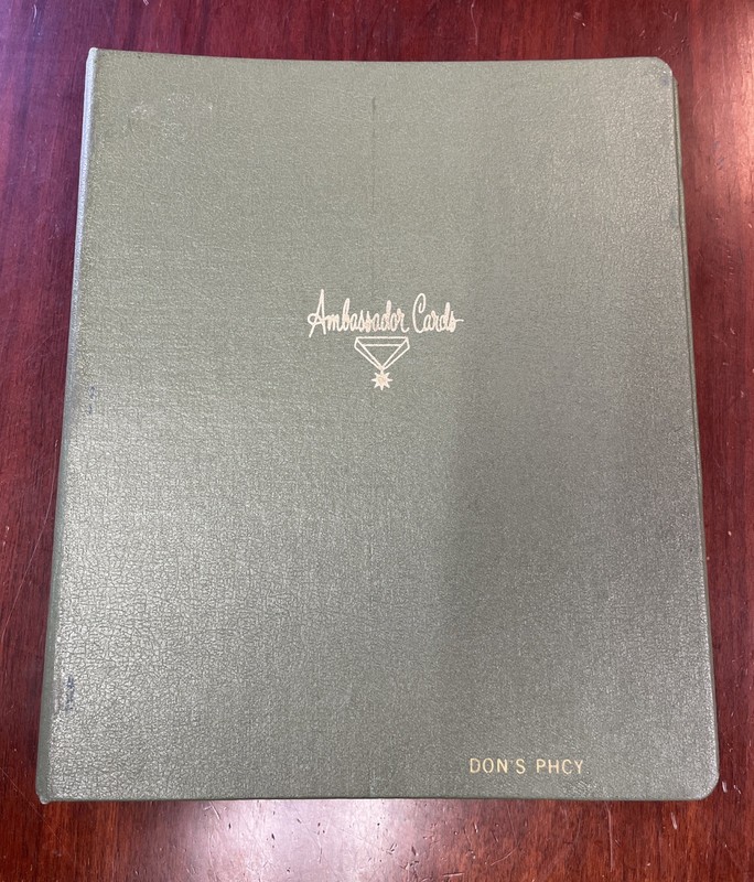 Ambassador Cards Album DON’S PHCY Don Pharmacy? 3 Ring Binder