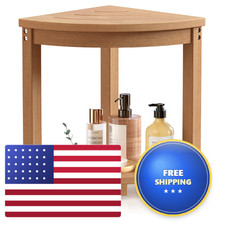 Bekvem Waterproof Corner Shower Stool For Inside Shower Poly Lumber Shower
