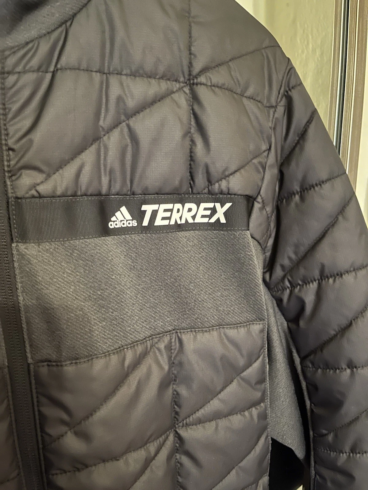 adidas Terrex Multi Hybrid Insulated Hooded Jacket Men’s sz Large Black GU6487 - product detail image 5